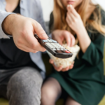watching tv